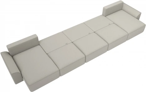 Диван п-образный Лига-048 НПБ МегаЛонг Лига Диванов (Рогожка) арт.128314