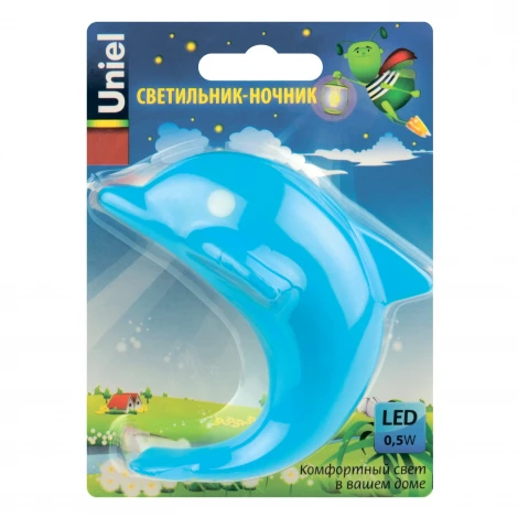 Ночник Uniel DTL-301-Дельфин/Blue/4LED/0,5W