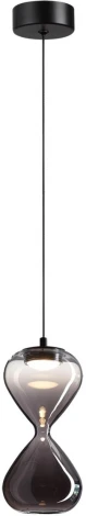 Подвесной светильник Odeon Light Glessi 5092/4L черный/прозрачн/дымчатый градиент/металл/стекло LED 4W 4000K (220V, на проводе)