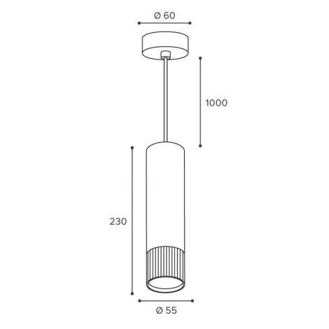 Подвесной светильник Wolta WSL-GU10/P18WG-S под лампу GU10 Белый / золотой DUO