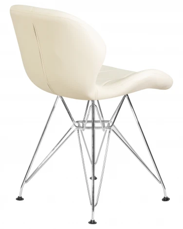 Стул обеденный BUTTERFLY CHROME (ножки хром, цвет кремовый)