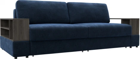 Диван прямой с 2 полками Лига-055 НПБ Лига Диванов (Шенилл) арт.129056