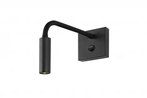 Бра на гибкой ножке для чтения iLedex Telescope 6411 BK (220V, выключатель)