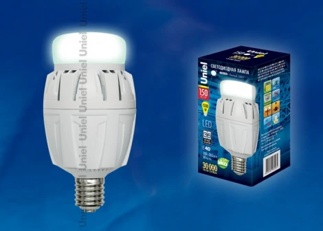 Лампочка светодиодная цилиндр белая E40 150W 4000K Uniel LED-M88-150W/NW/E40/FR ALV01WH