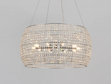 Подвесная люстра хрустальная Newport 8670 8670/60 C chrome