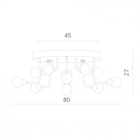 Потолочная люстра Divinare Dallas 3360/15 PL-11