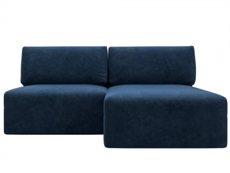 Диван угловой модульный Лига-060 НПБ угол универсальный (ЛДСП,Брус,Фанера/Пластик/Велюр/Синий) Лига Диванов 129510