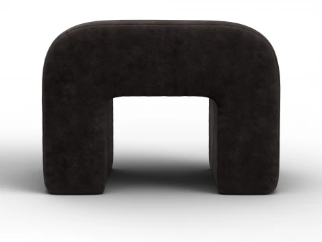 Пуф 008 (ДСП,Брус,Фанера,Велюр/Коричневый) Лига Диванов 132524