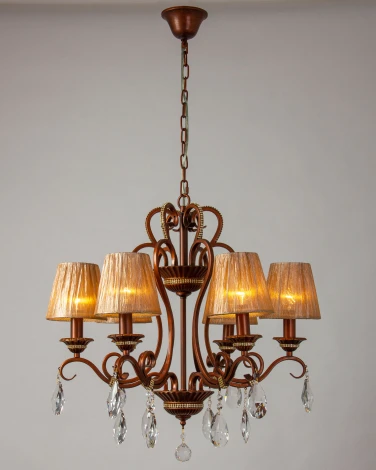 Подвесная люстра Abrasax Annika 1129/8BR (220V, на цепи)