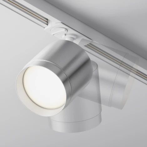 Трековый светильник однофазный 220V Maytoni Polar TR088-1-GX53-S (круглые)