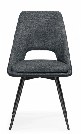 Обеденный стул Woodville Avianus (Металл, Шенилл/Черный) арт.15877