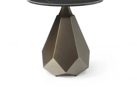 Стол журнальный CT9509CI (D50) черная керамика ESF 5876