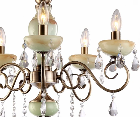 Потолочная люстра Arte Lamp Onyx Green A9592PL-5AB