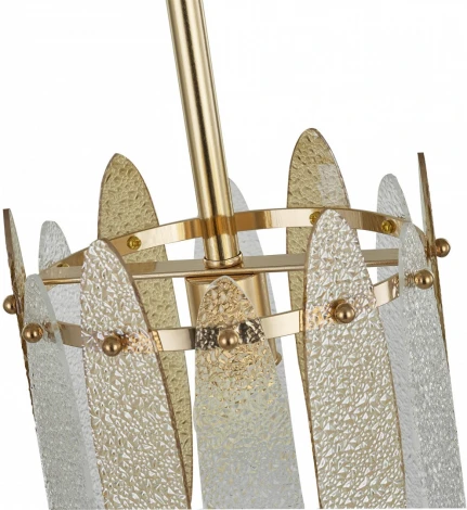 Подвесная люстра хрустальная на штанге Arte Milano Sorrento-4309 374309/1/350/190 GD (220V)