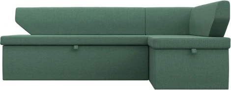 Диван кухонный угловой Омура правый угол (Зеленый/Рогожка) Лига Диванов арт.125897