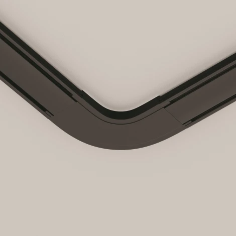 Конектор питания полукруглый Radity черный (магнитный) Maytoni Technical TRA084CR-11B