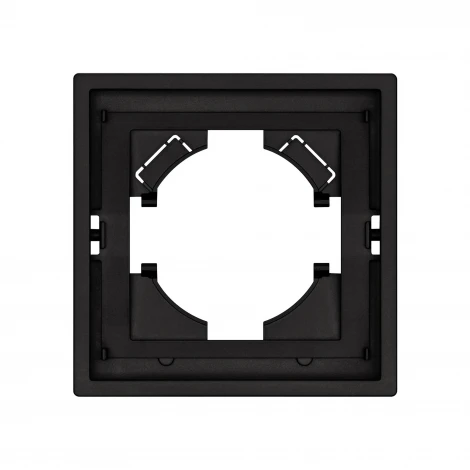 Рамка пластиковая FRM-TENDO-SFPL-1-BK (Arlight, Матовый черный) 054642