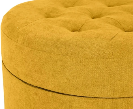 Пуф Barrel большой ОГОГО (арт.666045), (Ткань/Желтый)