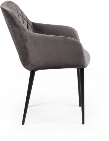 Стул Robert поворотный 90 градусов, функция возврата, антишум, бархат светло-серый 26 Top Concept арт.22057