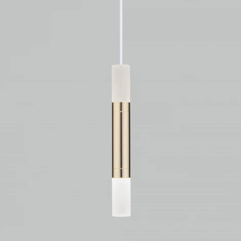 Подвесной светильник Eurosvet Axel 50210/1 LED золото (220V, на проводе, круглые)