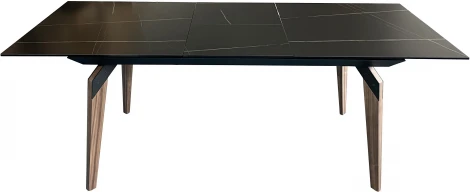 Стол обеденный IST-CASA раскладной Лацио MC20022DT, 160(210)х90х76 см, черный мрамор