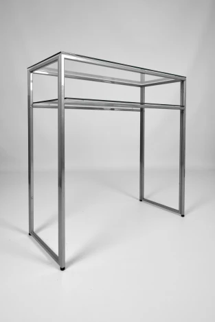 Консольный стол AllConsoles 1043-CS clear серебряный