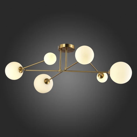 Потолочная люстра на штанге Evoluce Fantini SLE2211-302-06 (220V, шарики)