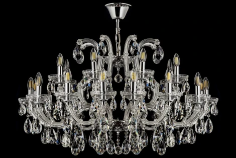 Подвесная люстра Dio D`arte Gloria Gloria E 1.1.24.600 N (220V, хрусталь, на цепи, подсвечник, свеча)