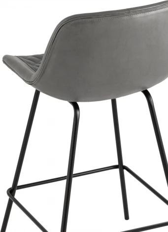 Стул полубарный Stool Group Деймон экокожа серый УТ000036643