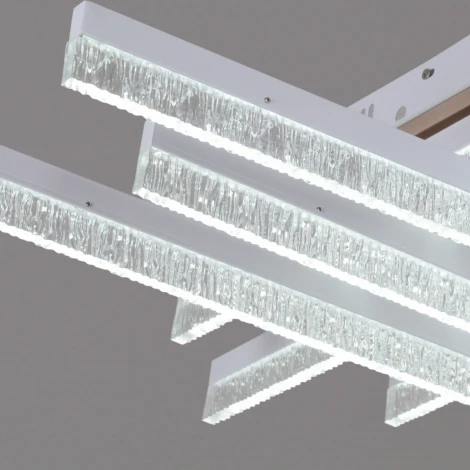 Потолочная люстра светодиодная на штанге с пультом с регулировкой цветовой температуры, яркости и ночным режимом Reluce 90295-0.3-06