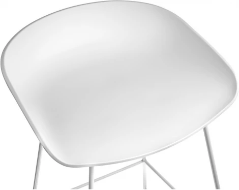 Стул Bradex Home полубарный Neo белый с белыми ножками (FR 0955)