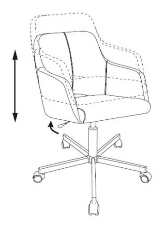 Кресло Бюрократ CH-380M черный 38-418 крестовина металл