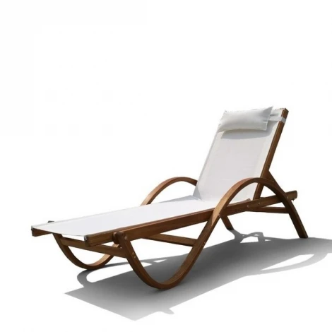 Шезлонг-лежак Мальта AFM-511C White Afina