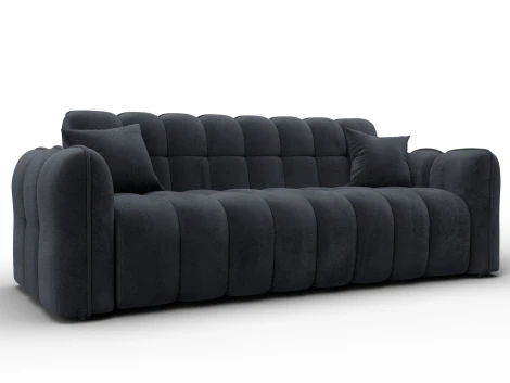 Диван-книжка Лига-112 (ДСП,ЛДСП,Велюр/Темно-серый) Лига Диванов 136679