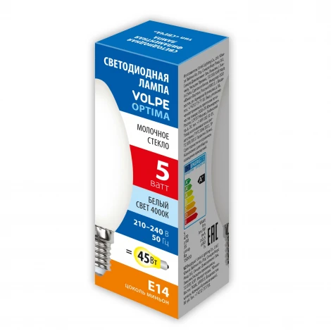Лампочка светодиодная филаментная Volpe LED-C35-SLF LED-C35-5W/4000K/E14/FR/SLF