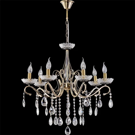 Подвесная люстра Reluce 04205-0.4-07 AB (220V, подвески, на цепи, подсвечник, свеча)