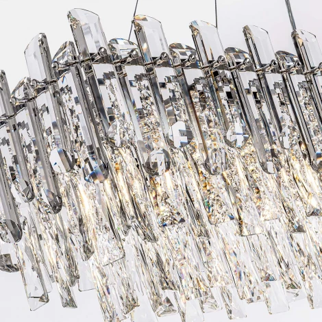 Подвесная люстра хрустальная Modelux ML.7088.1200L CR