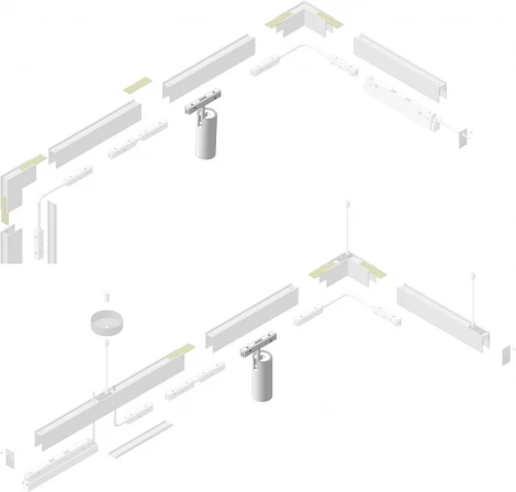 Трековый светильник магнитный светодиодный Vitaluce VT0200047-01 (48V, кольцо)