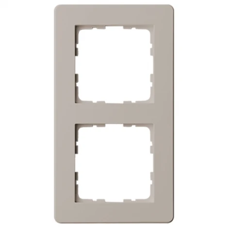 Рамка на 2 поста (тауп soft touch) Jasmart G-Flex G1102T