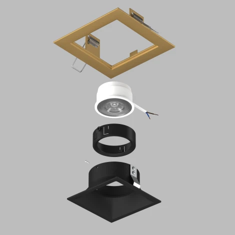 Встраиваемый светильник под LED модуль/ламп МR16 Lightstar Domino D51307BMOD (220V)