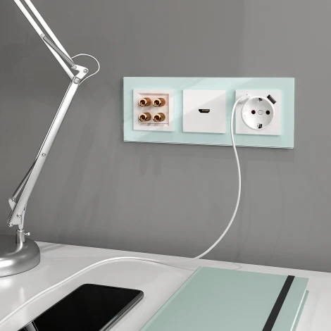 Розетка HDMI (белый) Werkel W1186001 (a051121)