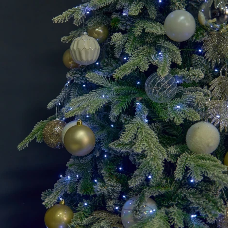 Гирлянда светодиодная "Роса", 50м. 500 светодиодов, белый свет Uniel ULD-S5000-500/DGA WHITE IP20 DEW