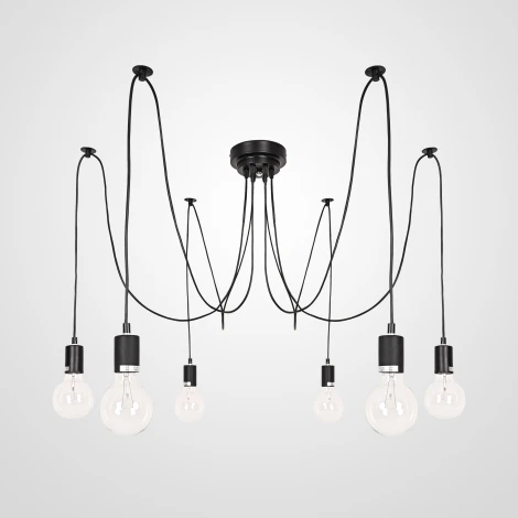 Потолочная люстра паук Spider Black L6 ImperiumLoft ImperiumLoft Spider01 (352852-26)