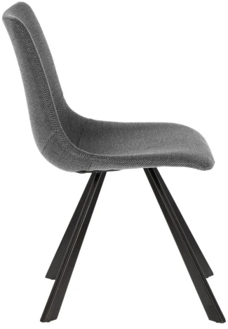 Обеденный стул La Forma (ex Julia Grup) Alve (Серый/ Пена,Фанера,Сталь)