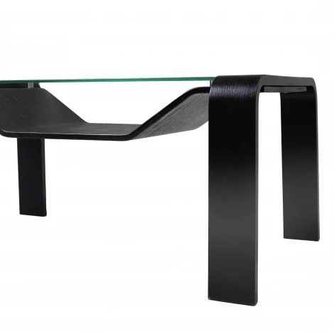 Стол журнальный Гурон 1 черный матовый Mebelik 009741