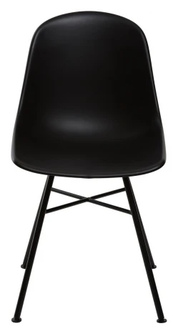 Обеденный стул M-City BONNIE 292-CPP BLACK на металлическом каркасе