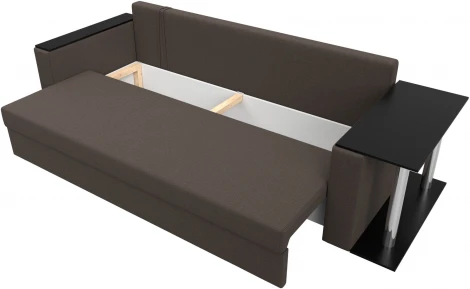 Диван прямой Атланта Лайт со столом справа Лига Диванов (Рогожка) арт.126161