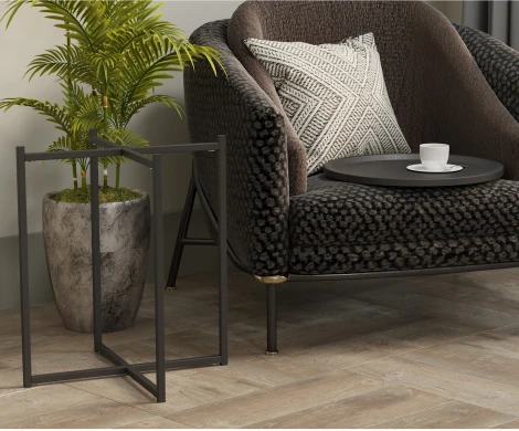 Стол журнальный Бьерн черный лофт/черный от фабрики Mebelik