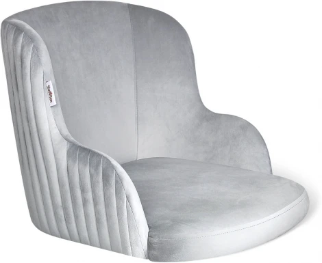 Стул барный Sheffilton SHT-ST39-1/S80 серое облако/темный орех/черный муар