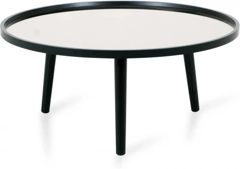 Стол журнальный Focus 800 ОГОГО (арт.570394), (МДФ,Зеркало/Черный,Серый)